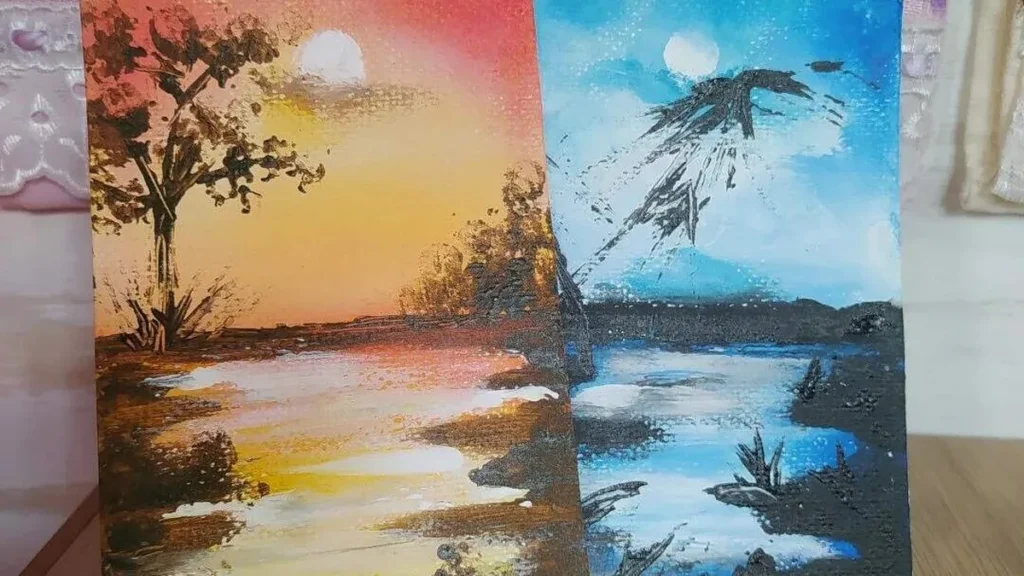 Imagem pintura livre do artigo Pintura Artística no Papel - Faça Você Mesmo