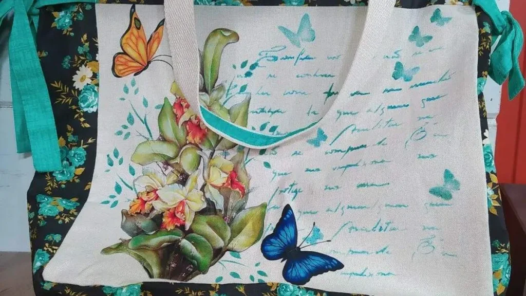 Imagem ecobag do artigo Ecobag decorada com pintura adesivada - Faça Você Mesmo
