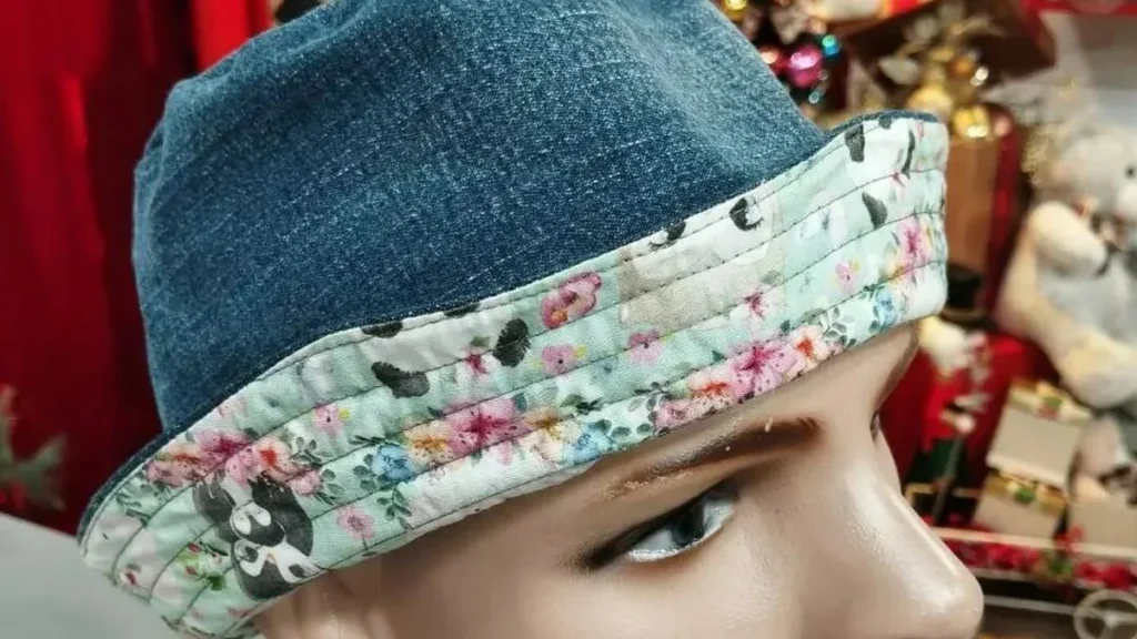 Imagem chapeu pescador do artigo Chapéu pescador infantil dupla face jeans (Costura Criativa) - Faça Você Mesmo