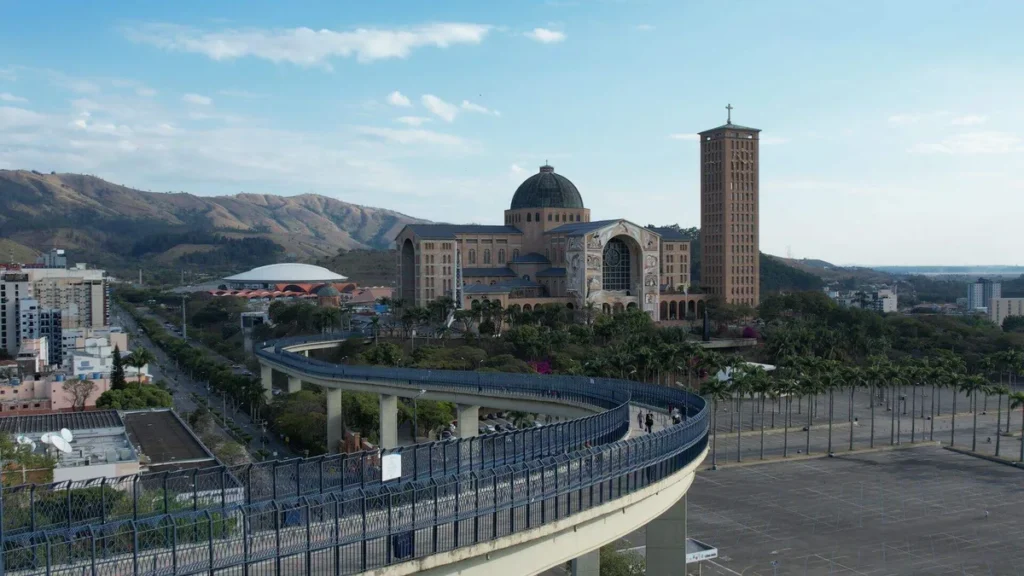 Imagem Imagem aerea do Santuario Nacional de Aparecida do artigo Retrospectiva A12: Relembre os melhores momentos de 2023