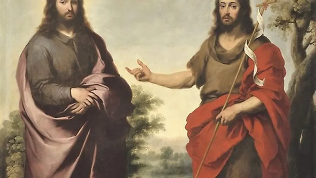Imagem Jesus e Sao Joao Batista do artigo Preparai o caminho do Senhor: confira a homilia deste domingo (10)
