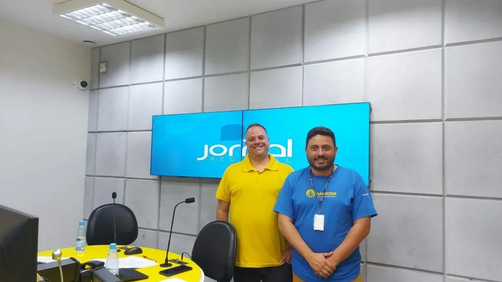 Imagem Presidente da Organizacao das Escolas de Samba de Guaratingueta Tiago Domingos no Jornal Regional do artigo Presidente da OESG fala sobre a expectativa do Carnaval 2024 para Guaratinguetá