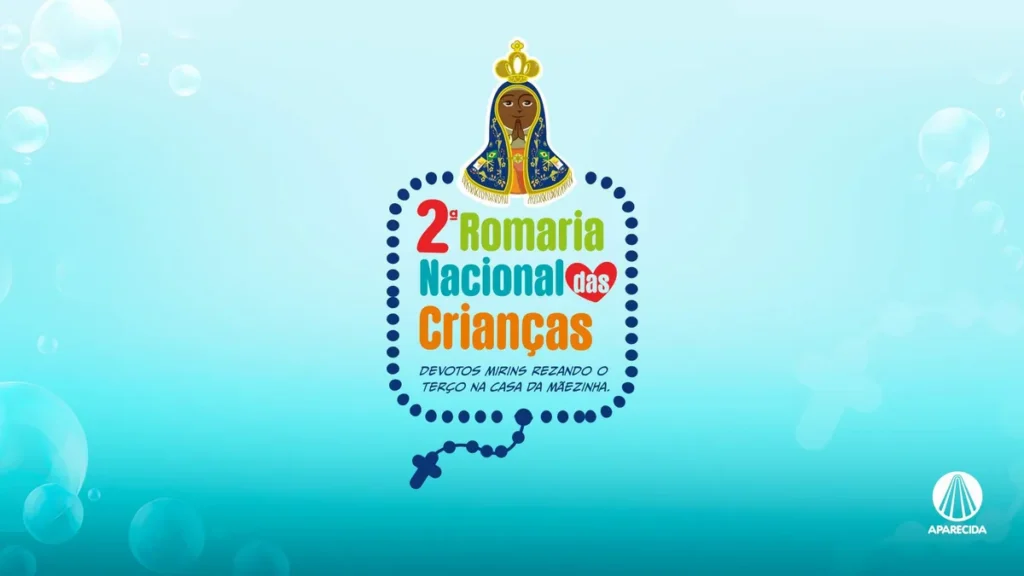Imagem RELEASE ROMARIA DAS CRIANCAS do artigo TV Aparecida exibe missa e terço da 2ª Romaria Nacional do Terço das Crianças
