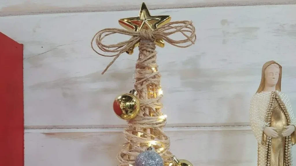 Imagem arvore de palitos do artigo Árvore de natal de palitos e fio de sisal - Faça Você Mesmo