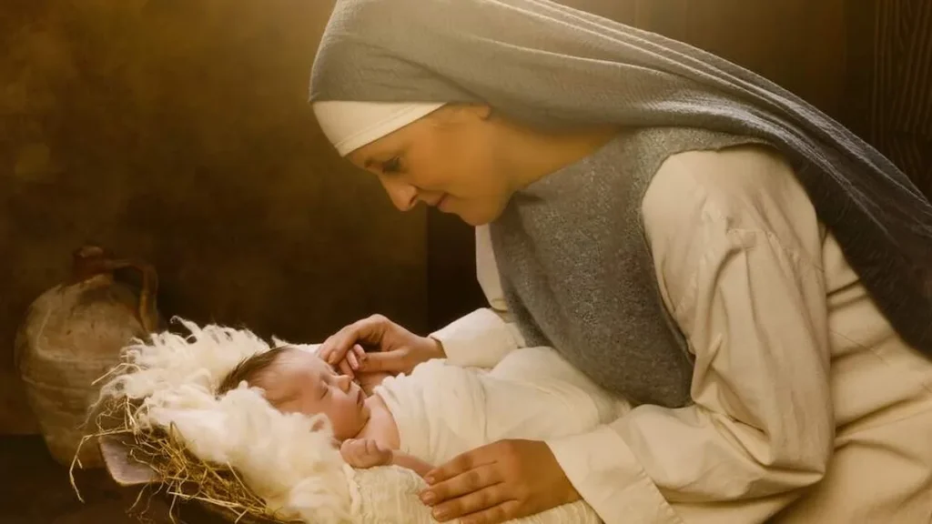 Imagem maria com menino jesus do artigo Dogmas da Igreja: Jesus Cristo, ainda que homem, é Filho natural de Deus