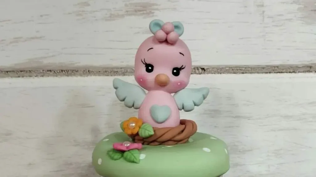 Imagem passarinho biscuit do artigo Passarinho em Biscuit - Faça Você Mesmo