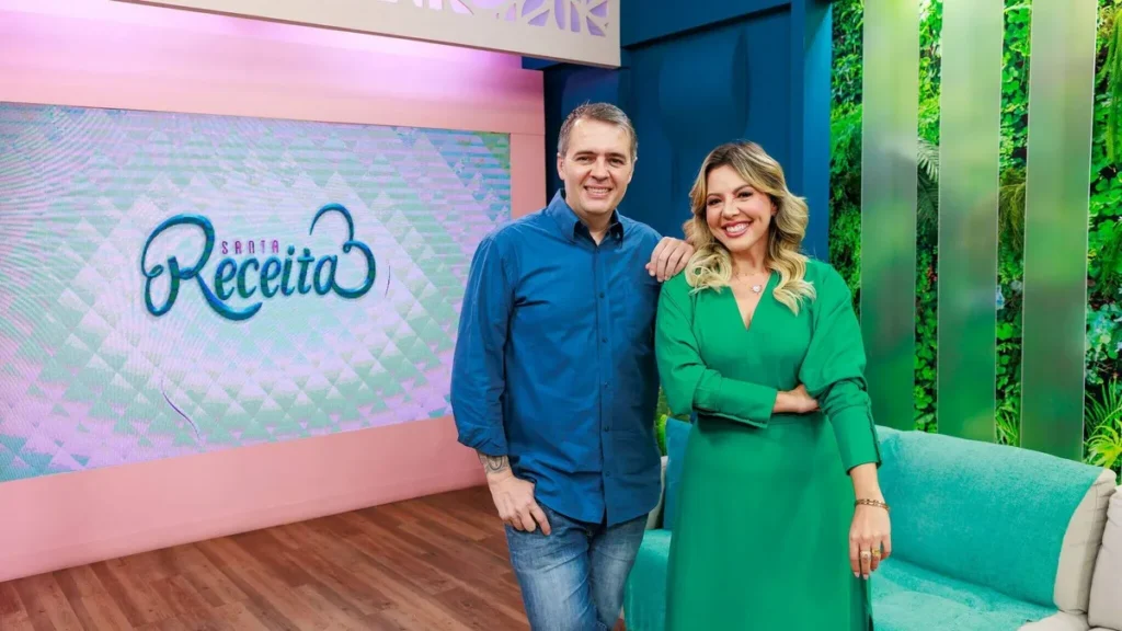 Imagem chef leonardo roncon e abiane souza no santa receita do artigo "Santa Receita" realiza especial com a presença de plateia nesta sexta-feira