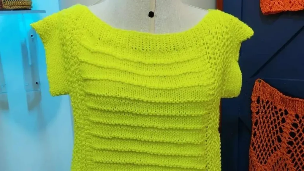 Imagem blusa trico do artigo Blusa em tricô (fio hobby) - Faça Você Mesmo