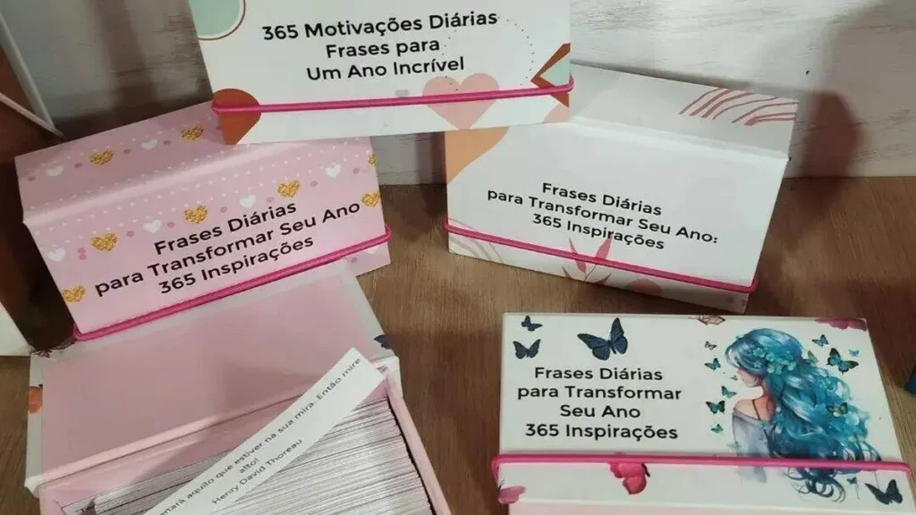 Imagem caixa motivacional do artigo Caixa de Frases Motivacionais em cartonagem - Faça Você Mesmo