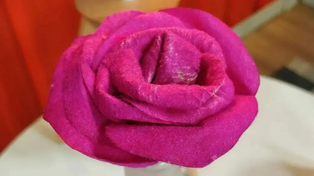 Imagem flor aveludada do artigo Flor aveludada em Filtro de Café - Faça Você Mesmo