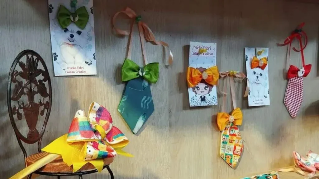Imagem laco do artigo Laços infantis e para pets - Faça Você Mesmo