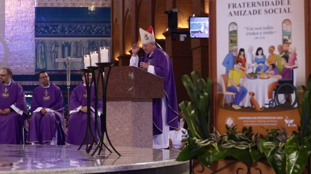 Imagem Abertura da Campanha da Fraternidade 2024 do artigo Santa Missa no Santuário marca início da Campanha da Fraternidade 2024