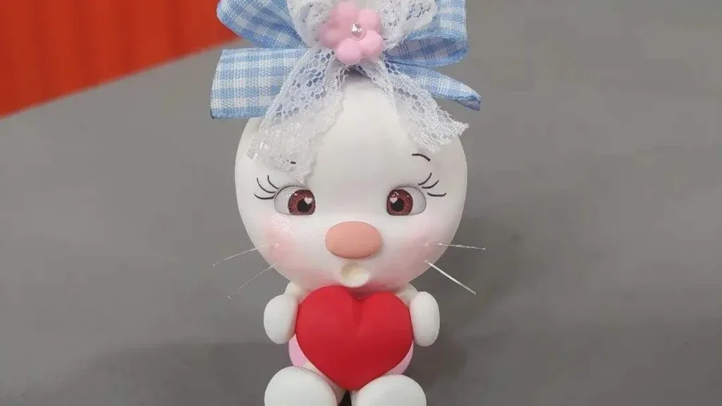 Imagem base coelha do artigo Caixa para Doces (Biscuit) - Aula 3: Minicurso Faça você mesmo