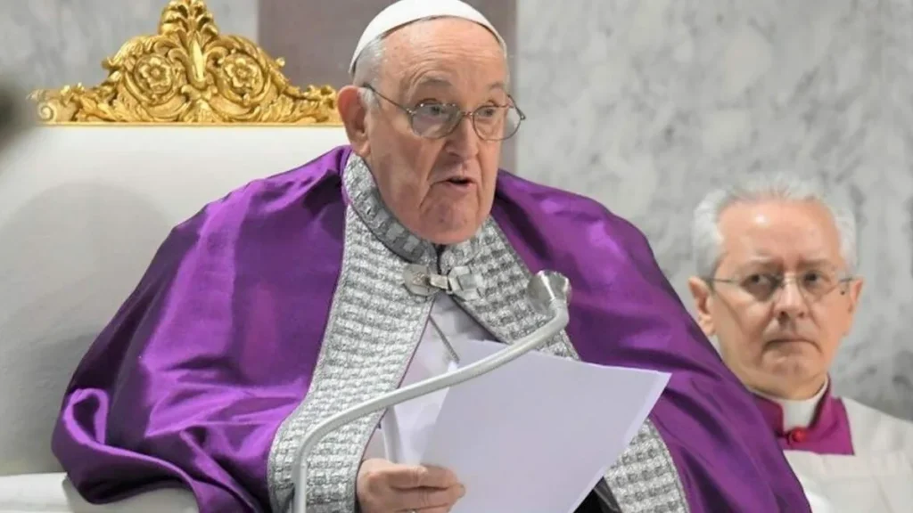 Imagem Papa Francisco Missa de Cinzas 14 02 2024 do artigo "A quaresma nos convida a descer do palco do fingimento", diz o Papa