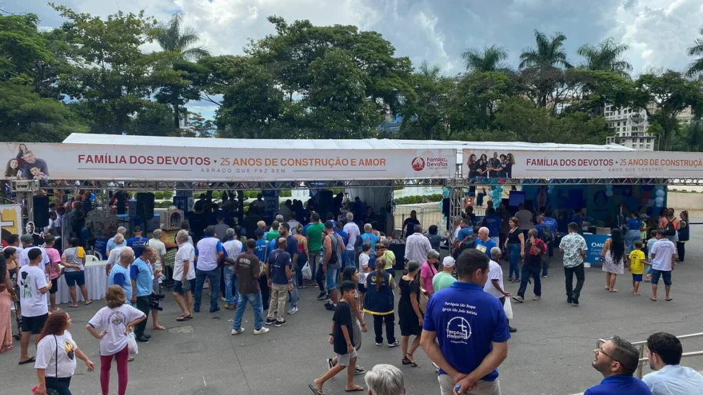 Imagem Tenda Romaria Terco dos Homens 24 06 do artigo Tenda da Família dos Devotos acolhe homens do terço na maior romaria da Casa da Mãe Aparecida