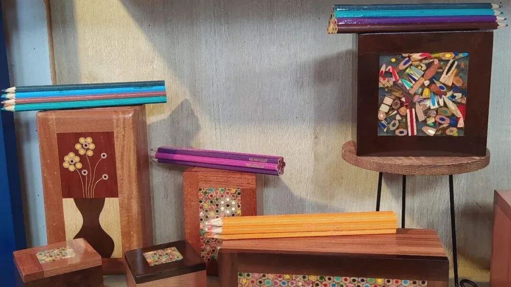 Imagem caixa de lapis de cor do artigo Caixa de lápis de cor e reaproveitamento de madeira - Faça Você Mesmo