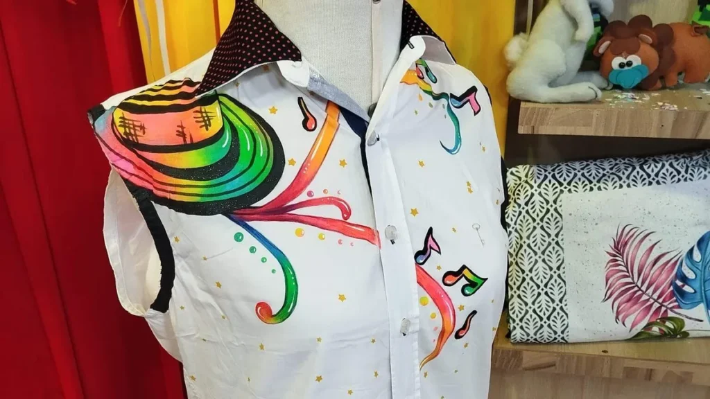 Imagem camisa carnaval do artigo Camisa Folia de Carnaval com pintura em tecido - Faça Você Mesmo