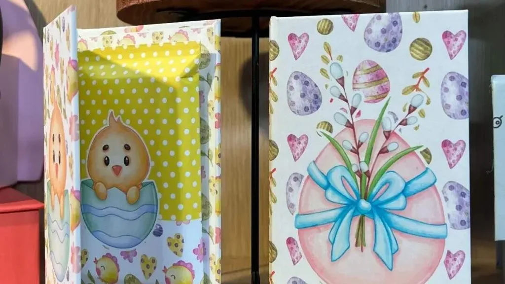 Imagem porta chocolate do artigo Porta-Chocolate Cartonado - Faça Você Mesmo