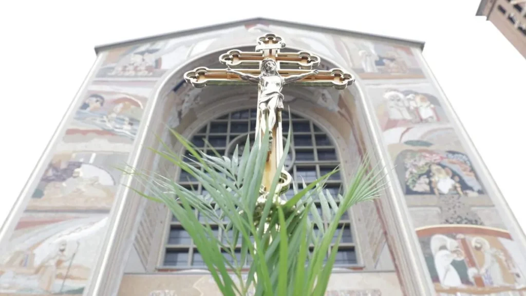 Imagem Domingo de Ramos 2024 no Santuario destaque do artigo Santuário celebra o Filho de Deus no Domingo de Ramos