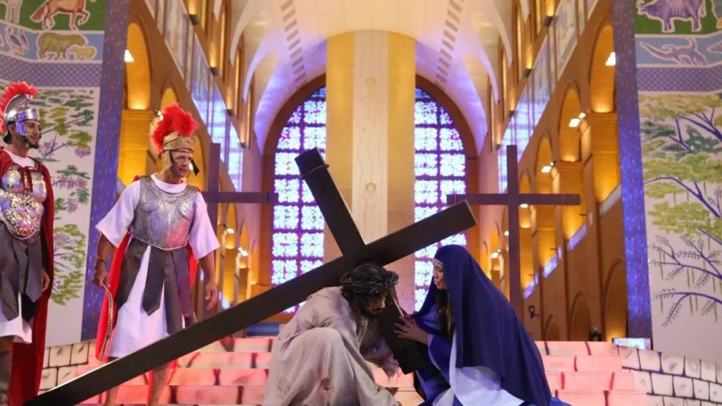 Imagem Meditacao da Via Sacra Sexta feira Santa 2024 9h do artigo Casa da Mãe realiza Via-Sacra e acolhe Devotos na Sexta-Feira Santa