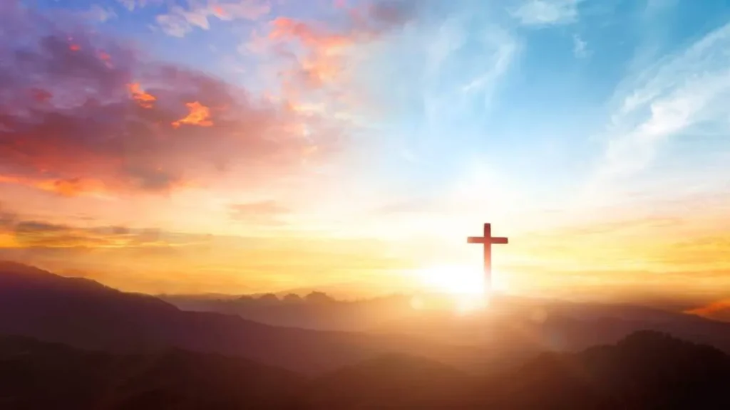 Imagem cruz santa sol do artigo Oração para o Domingo de Páscoa