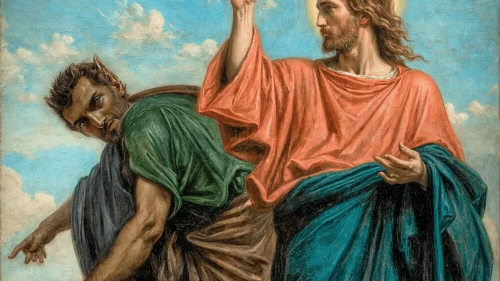 Imagem Jesus tentado do artigo O que os Papas falam sobre o demônio?