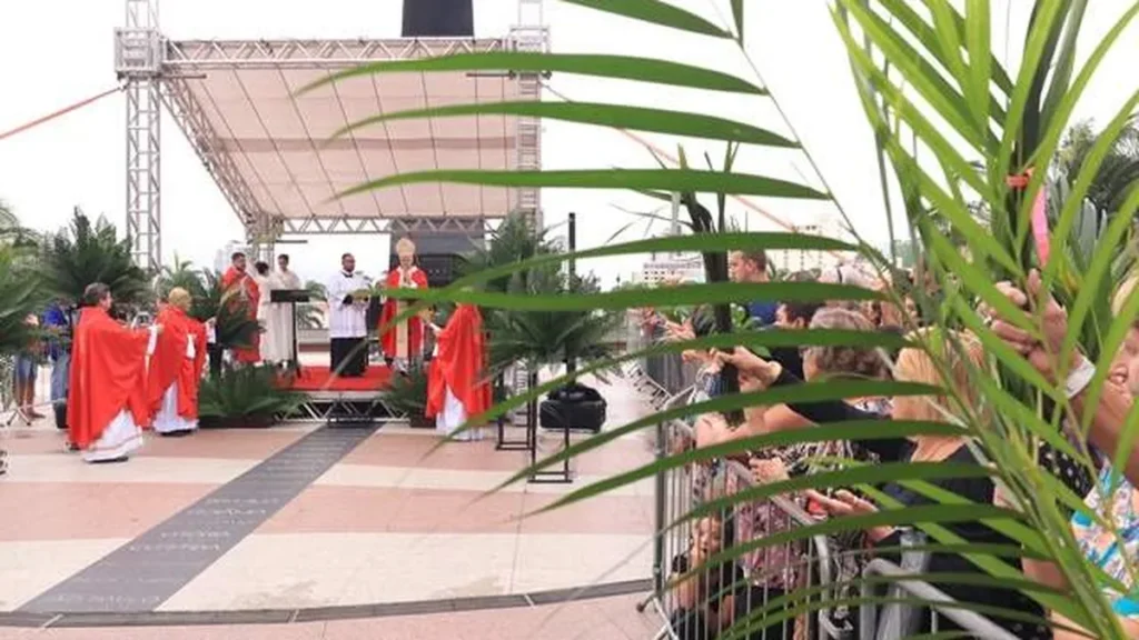 Imagem Missa Domingo de Ramos do artigo Domingo de Ramos em Aparecida: acompanhe a programação