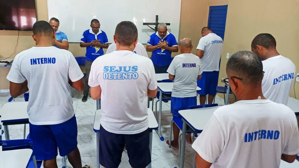 Imagem Terco dos Homens em presidio no Piaui do artigo Presídio no Piauí inicia grupo do Terço dos Homens