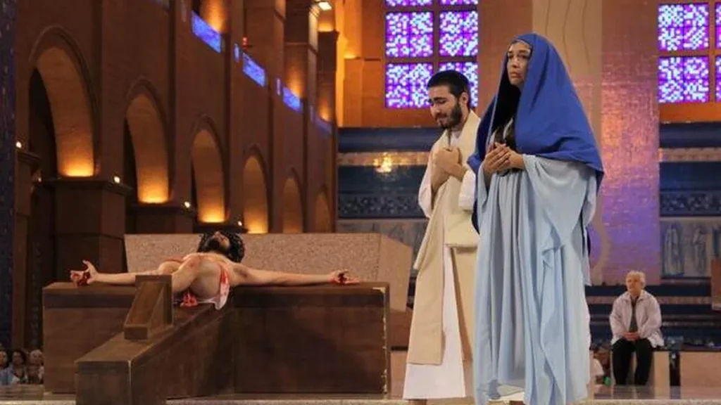 Imagem Triduo Pascal do artigo Paixão de Cristo é celebrada no Santuário Nacional