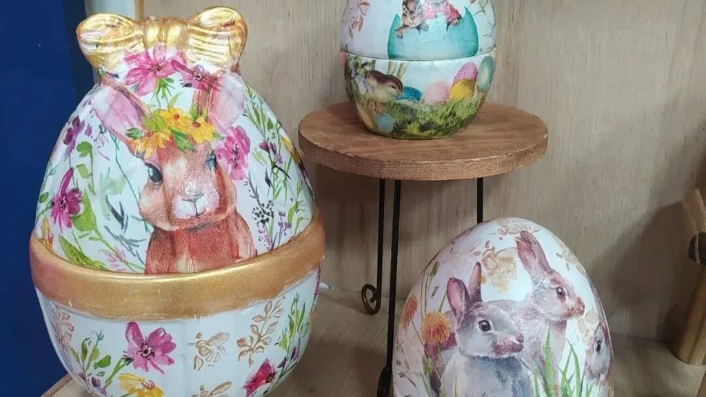 Imagem ovos porcelanato do artigo Decoupage em Ovos de Porcelana - Faça Você Mesmo