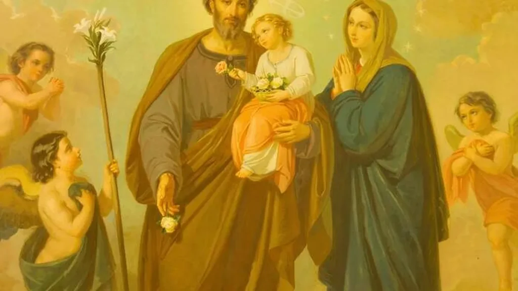 Imagem sao jose nossa senhora e lirio do artigo O lírio de São José e seus significados