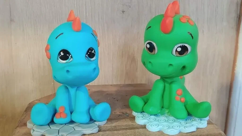 Imagem dinossauro fvm1 do artigo Topo de Bolo de Dinossauro - Faça Você Mesmo