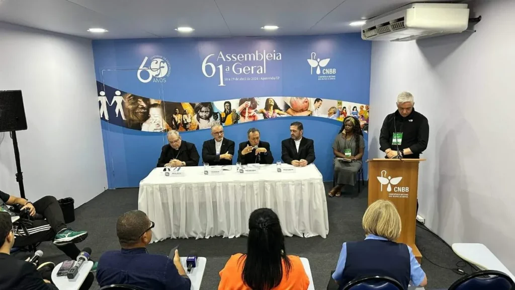Imagem Coletiva de Imprensa AG CNBB do artigo Coletiva de Imprensa: Bispos falam sobre Jubileu, Sínodo, Análise eclesial e Celam