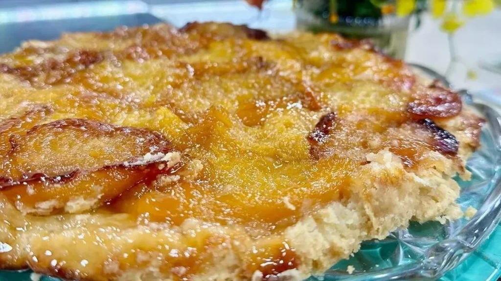 Imagem torta pessego sar do artigo Torta Invertida de Pêssego – Santa Receita