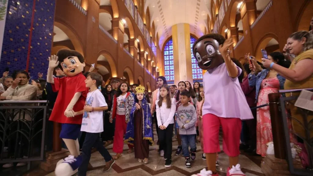 Imagem 3 Romaria Nacional das Criancas do artigo Santuário Nacional celebra Santa Missa de envio da 3ª Romaria das Crianças