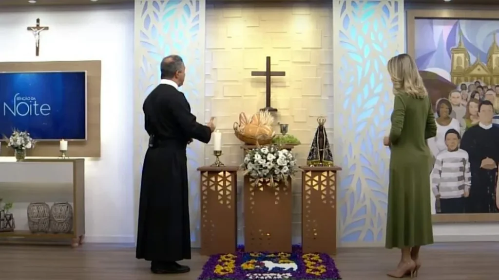 Imagem bencao da noite 30 05 24 1 do artigo Lindas canções para rezar em família e sentir a presença de Nossa Senhora