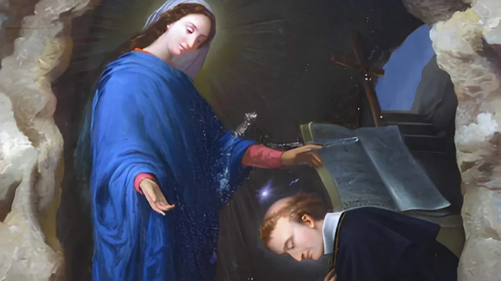 Imagem Virgem Maria e Santo Afonso do artigo Oração de Santo Afonso para a Virgem Maria