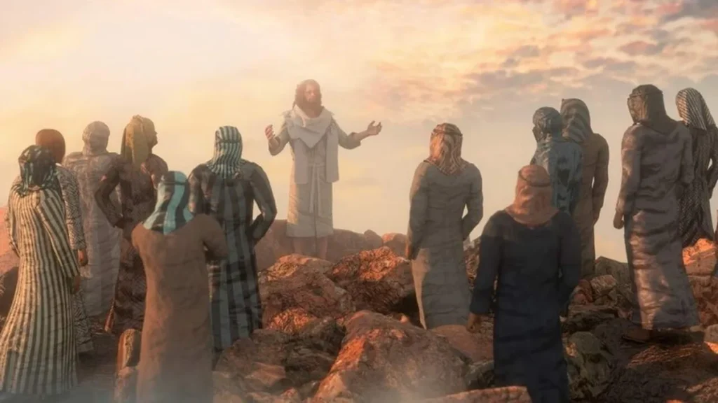 Imagem Jesus falando do artigo Cristo nos pede para sempre viver o mandamento do Amor