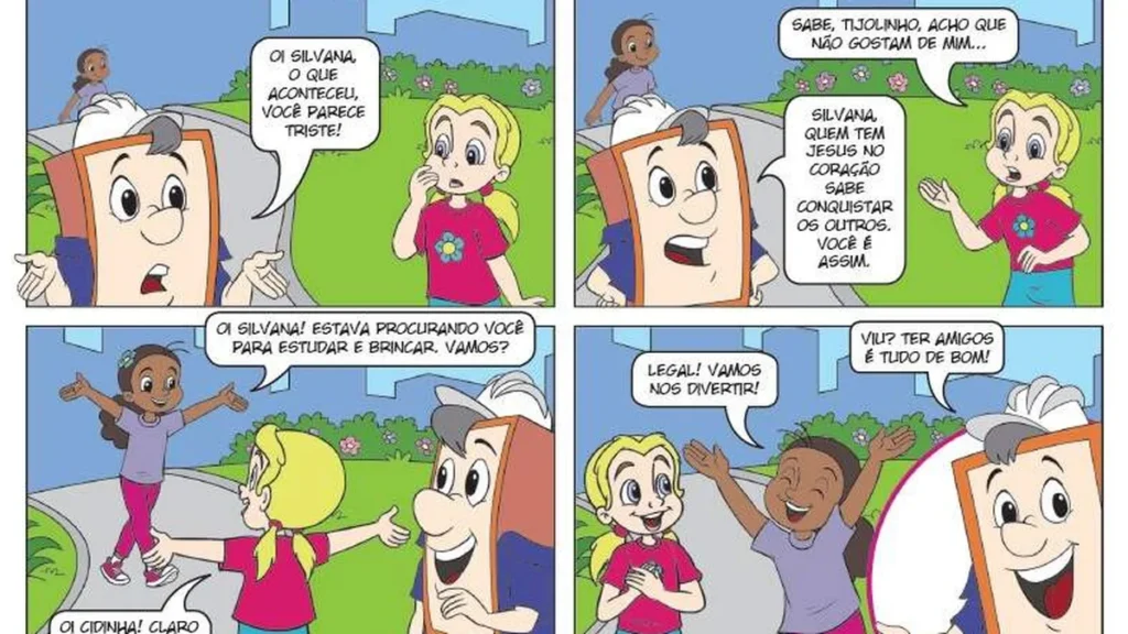 Imagem Tirinha Devotos Mirins do artigo O melhor presente ou herança: a fé