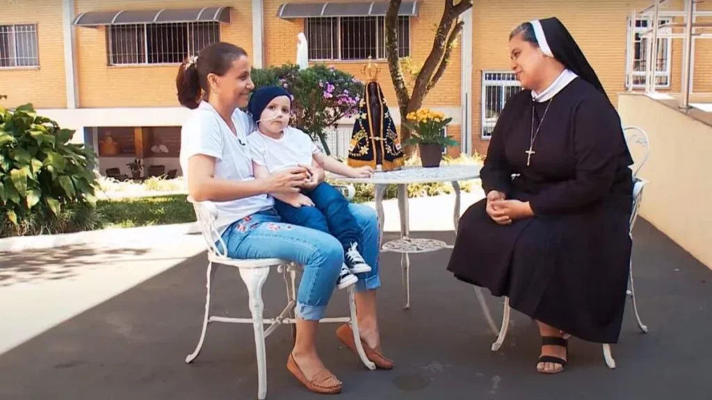 Imagem bencao da noite 09 05 24 2 do artigo Conheça a história de Jamile e seu filho que vivem uma fé inabalável pela Mãe Aparecida