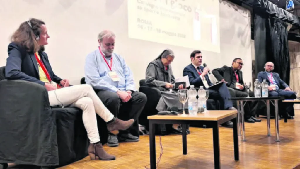 Imagem esporte troca 1024x571 do artigo Conferência em Roma, trata da relação entre esporte e espiritualidade