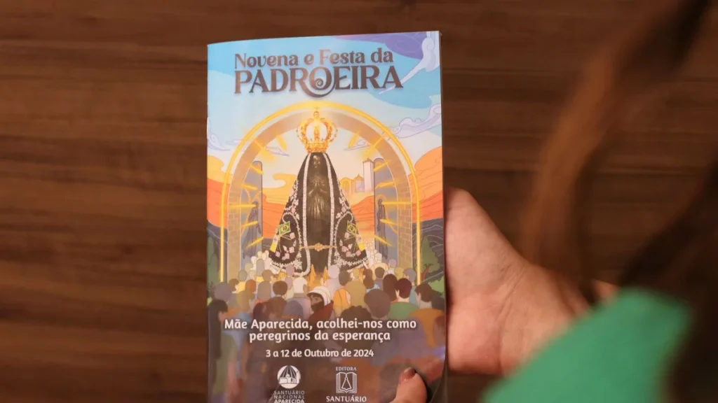 Imagem livreto novena da padroeira 2024 do artigo Livro da Novena da Padroeira traz a perspectiva da esperança