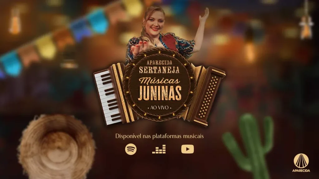 Imagem TELA DIVULGACAO Aparecida Sertaneja Y Musicas Juninas do artigo TV Aparecida lança álbum com músicas juninas na voz de Mariangela Zan