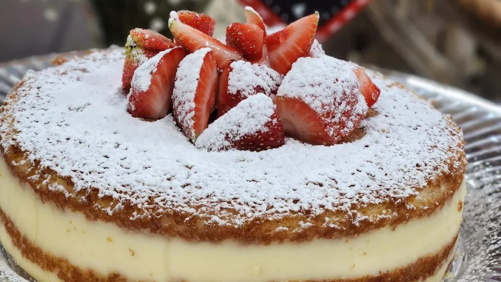 Imagem bolo morango sar do artigo Bolo de Morango - Santa Receita