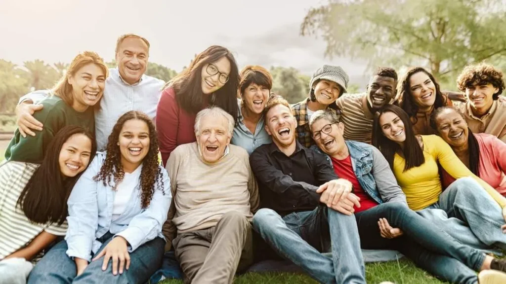 Imagem pessoas sorrindo do artigo Oração do bom humor