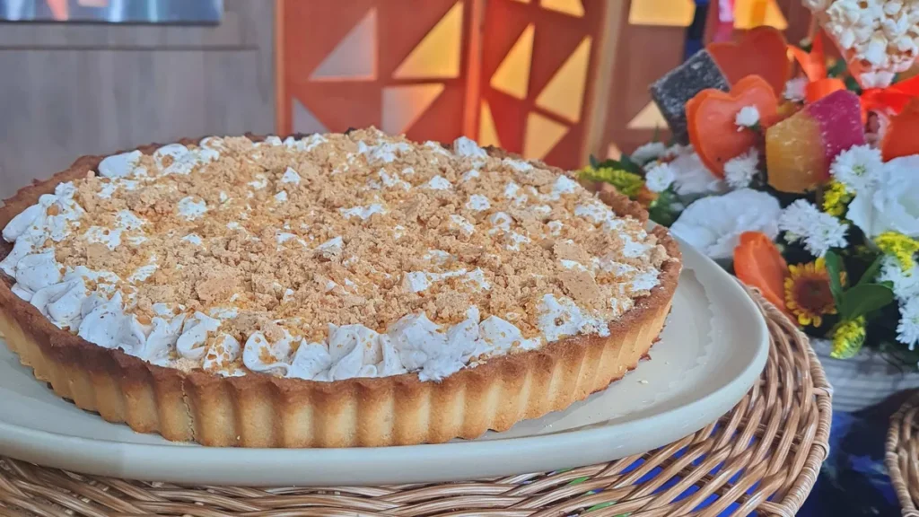 Imagem Torta flan de pacoca Sabor de vi do artigo Torta Flan de Paçoca - Sabor de Vida