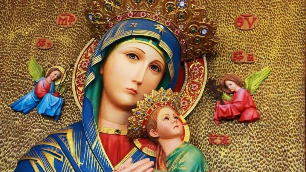 Imagem Mae do Perpetuo do Socorro do artigo Nossa Senhora do Perpétuo Socorro nos envolve com seus braços maternos