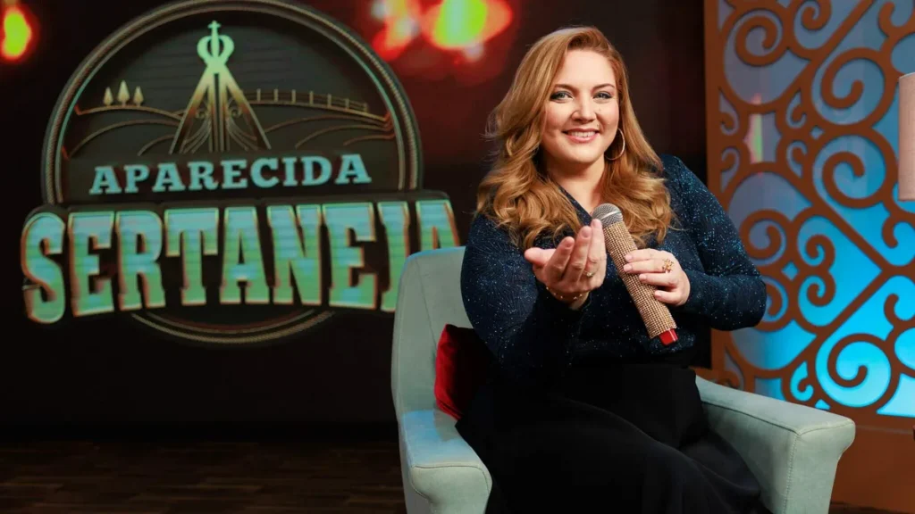 Imagem MARIANGELA Cenario Juan Ribeiro TV Aparecida do artigo Donizeti Camargo canta seus sucessos no "Aparecida Sertaneja"