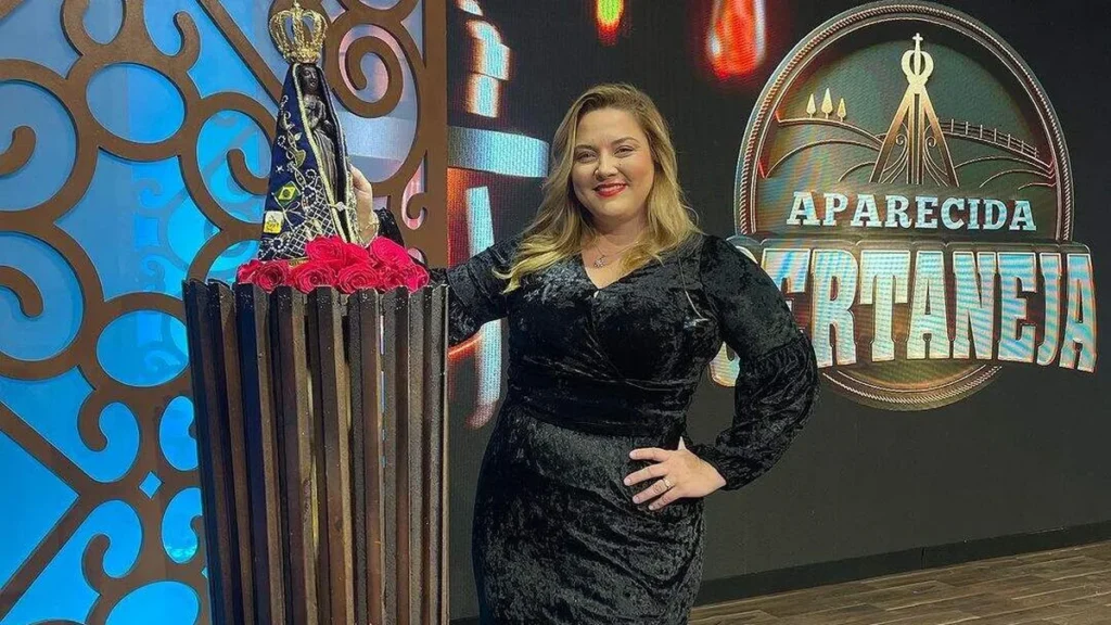 Imagem Mariangela APS Producao TV Aparecida do artigo Althair & Alexandre apresentam seus sucessos no "Aparecida Sertaneja"