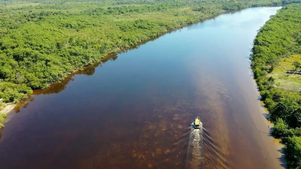 Imagem Rio cortando a floresta do artigo Repam-Brasil se prepara para a 5ª Conferência Nacional do Meio Ambiente